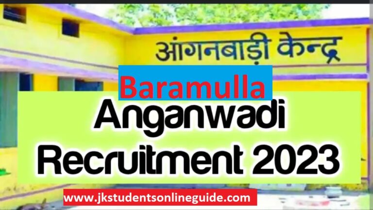 Download Anganwadi Recruitment 2023 Form for Baramulla (Uri)