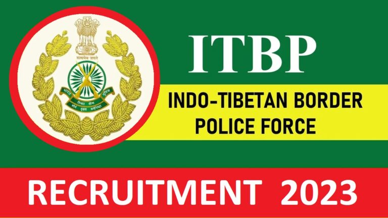 ITBP RECRUITMENT 2023 FOR SUB-INSPECTOR: MONTHLY SALARY UPTO 112400