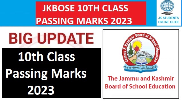Know JKBOSE 10th 2023 Board Passing Marks