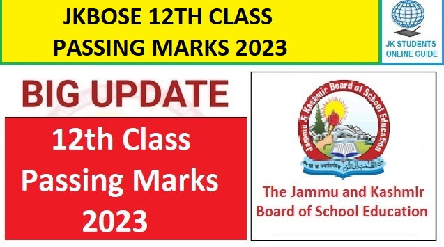 JK Board Passing Marks for the JKBOSE 12th Exam in 2023