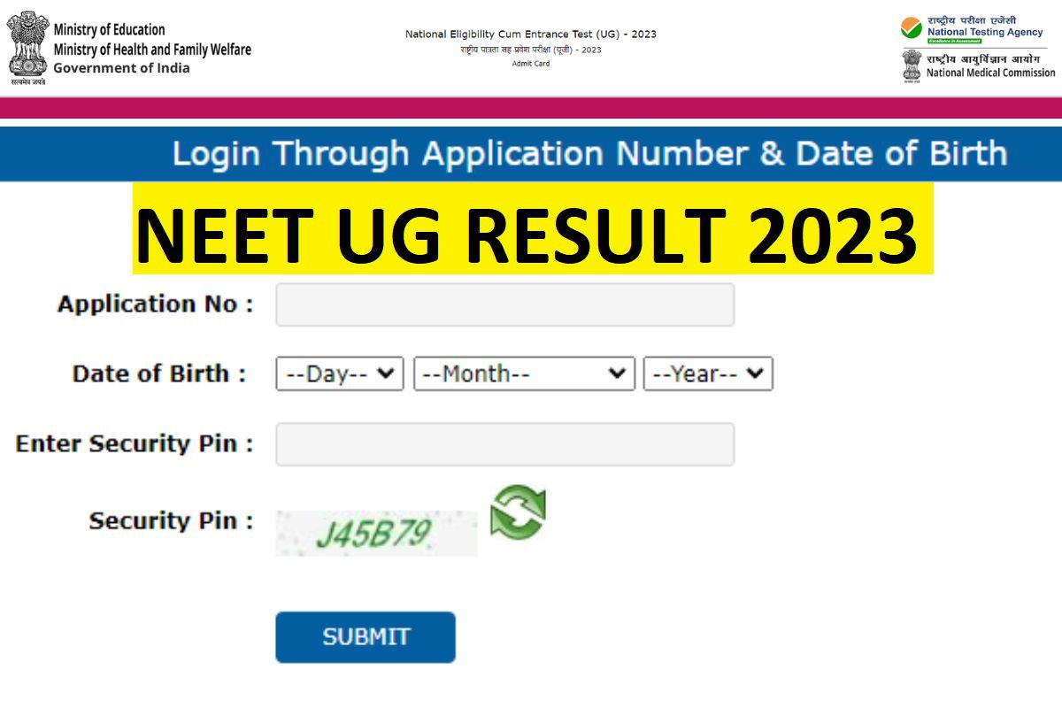 NTA NEET Result 2023 Link Active, Check NEET UG Result