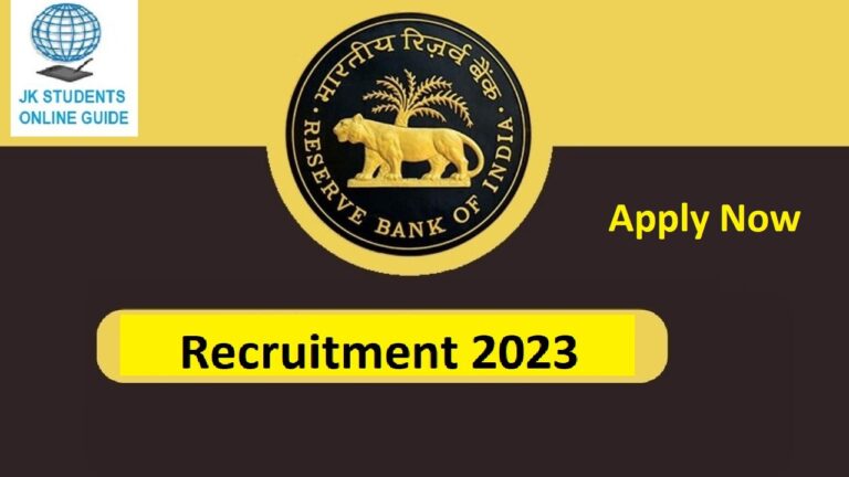 RBI Recruitment 2024 Apply online