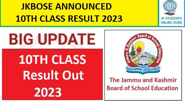 JKBOSE 10th Result & Full Gazette Pdf 2023