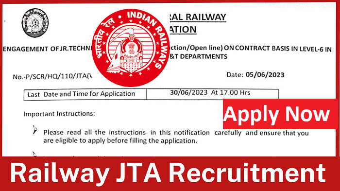 Junior Technical Associate JTA Recruitment 2023: Apply Now