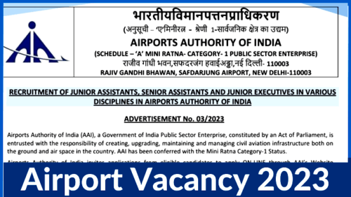 Airport Authority of India Recruitment 2023, Apply for 342 Post, Notification
