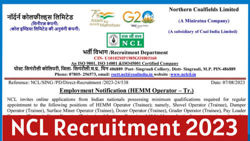Northern Coalfields Recruitment 2023 Notification Apply for 338 Post