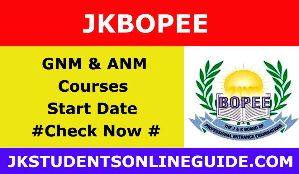 GNM & ANM Courses Entrance Forms