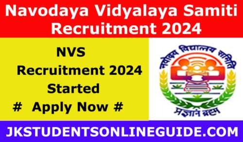 NVS Recruitment 2024: 1377 Vacancies, check eligibility