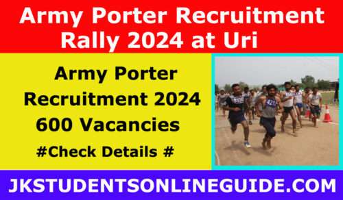 Army organise recruitment rally for porters at Uri
