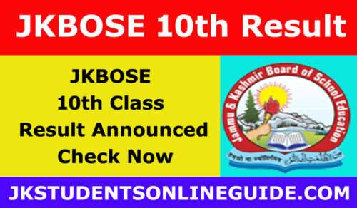 Jkbose announced 10th Result 2024, check now