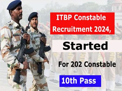 ITBP Constable Recruitment 2024, Started for 202 Constable Pioneer Vacancies