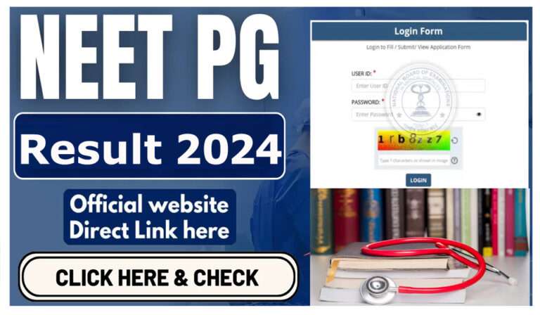 NEET PG 2024 Result Download Score Card