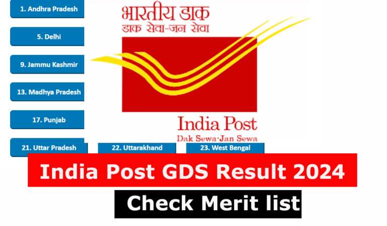 India Post GDS Recruitment Result, check merit list @indiapost.gov.in/